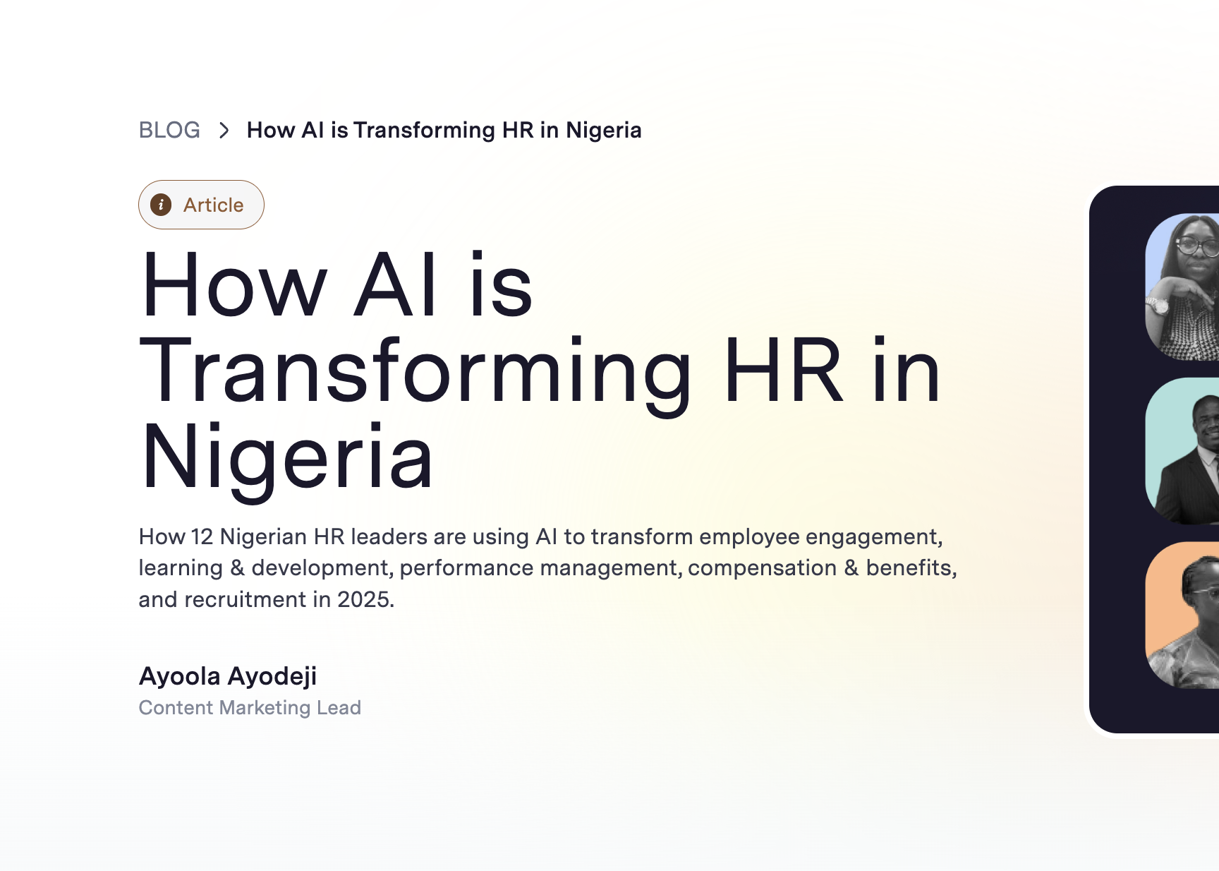 Talstack article
