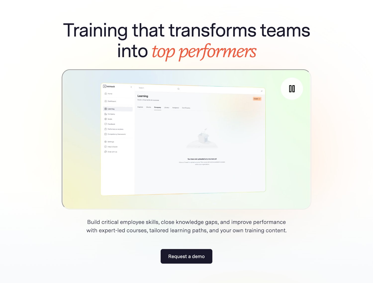Talstack website
