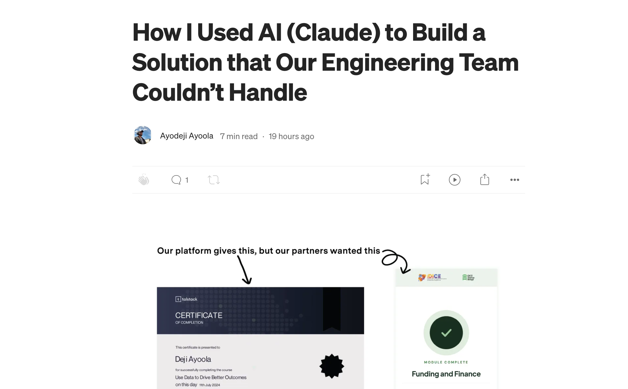 How I Used AI (Claude) to Build a Solution that Our Engineering Team Couldn't Handle.
